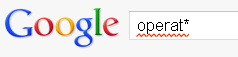 Using truncation in a search engine.