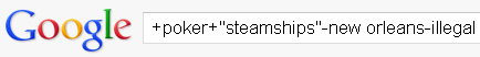 Using combinations of words in a search engine.