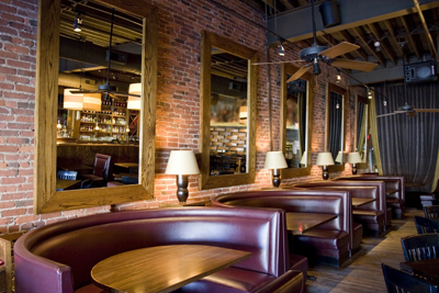 A picture of an empty restaurant.