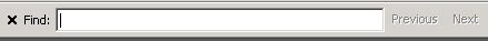 Using the Find feature in a search engine.