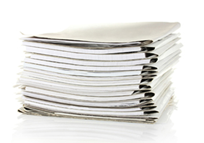 A pile of papers.